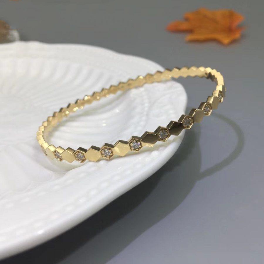 [Vicky]BEE LOVE GOLD DIAMOND BRACELET