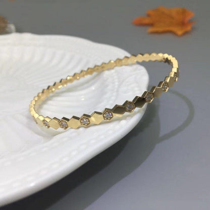 [Vicky]BEE LOVE GOLD DIAMOND BRACELET