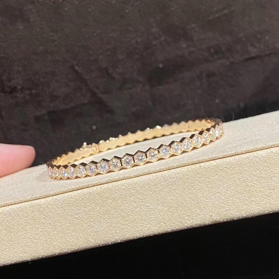 [Vicky]BEE LOVE GOLD BRACELET FULL DIAMOND