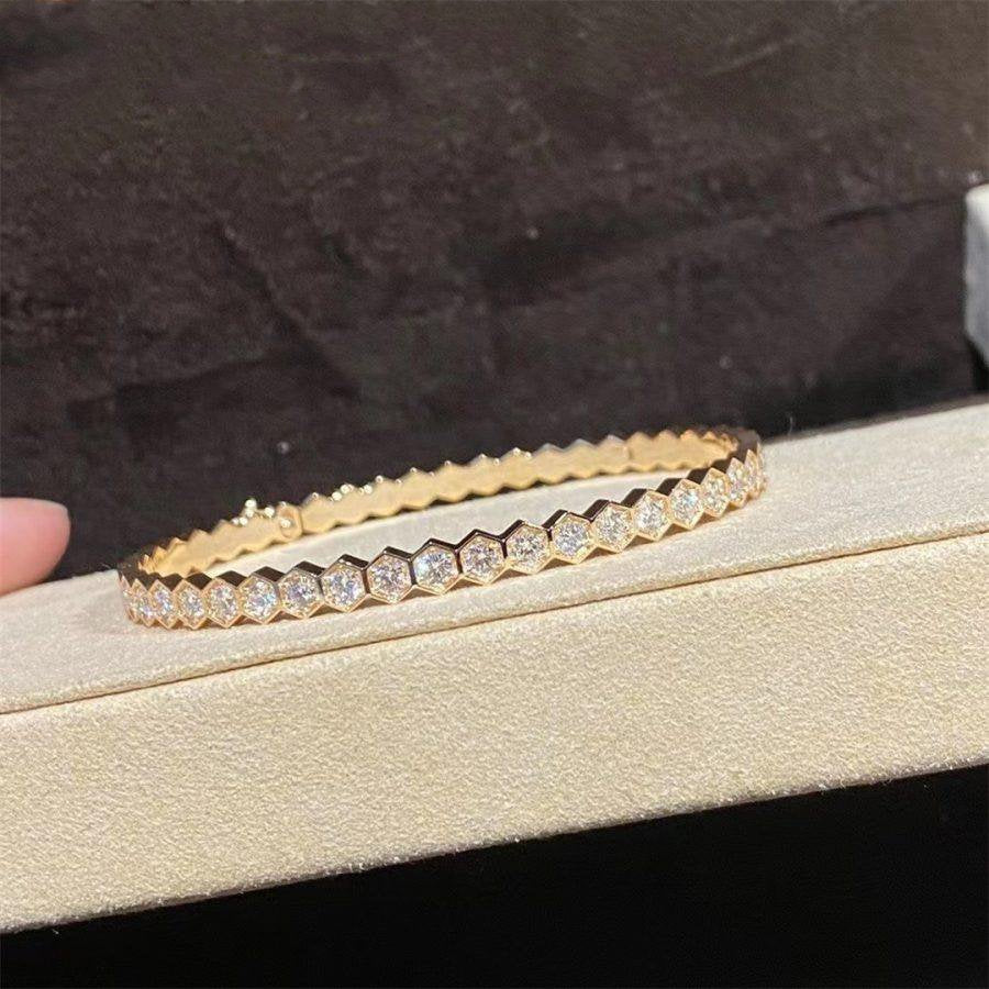 [Vicky]BEE LOVE GOLD BRACELET FULL DIAMOND