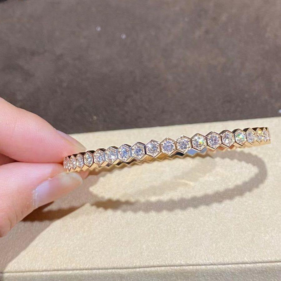 [Vicky]BEE LOVE GOLD BRACELET FULL DIAMOND