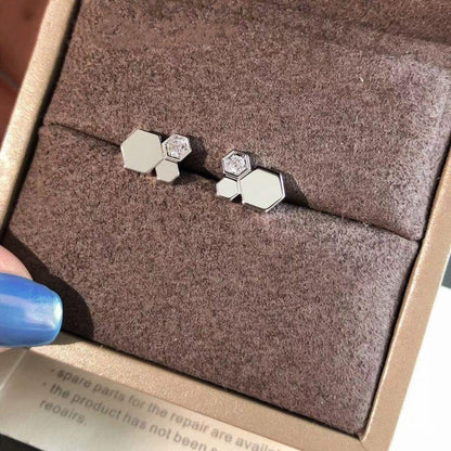 [Vicky]BEE LOVE SILVER DIAMOND EARRINGS