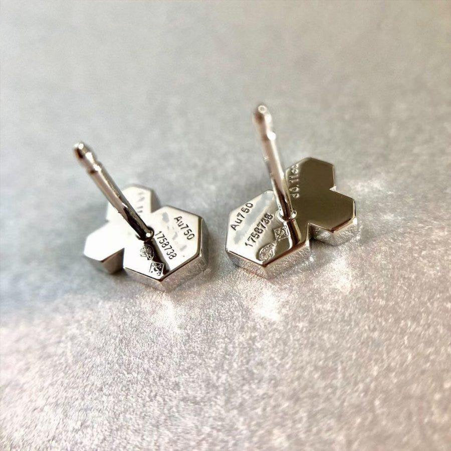 [Vicky]BEE LOVE SILVER DIAMOND EARRINGS