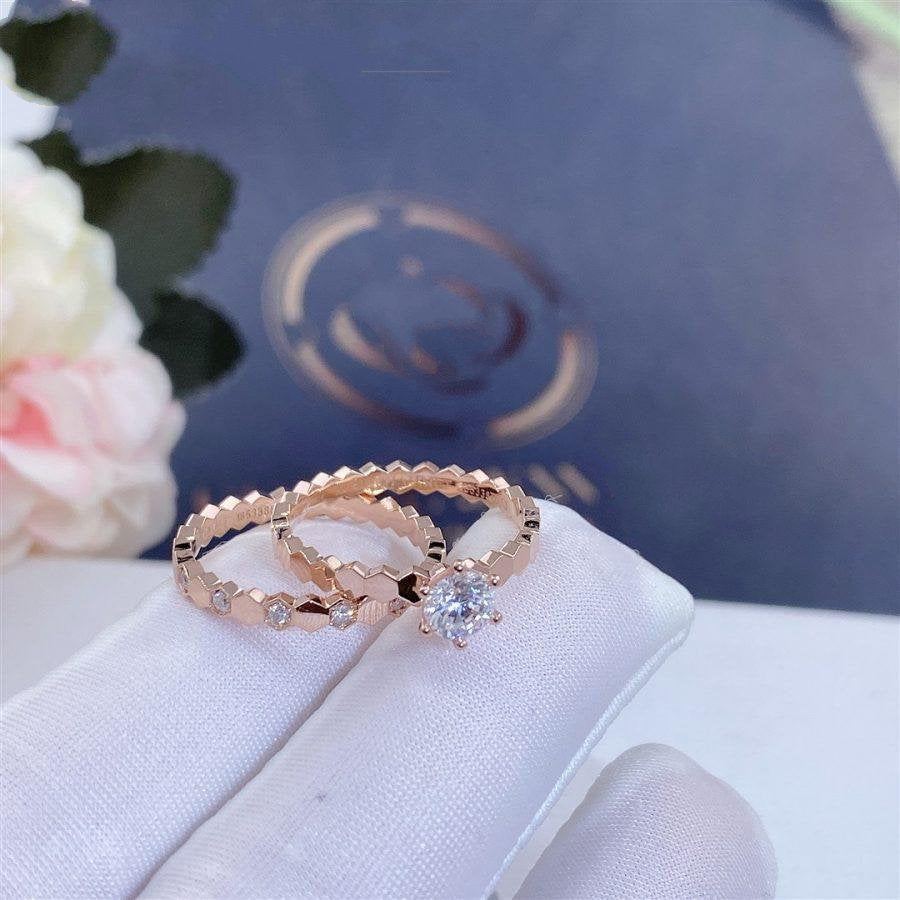 [Vicky]BEE LOVE RING PINK GOLD 1 DIAMOND