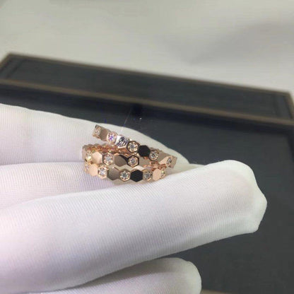 [Vicky]BEE LOVE RING PINK GOLD DIAMOND