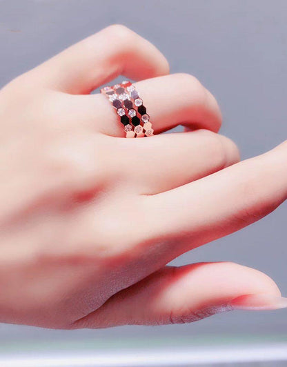 [Vicky]BEE LOVE RING PINK GOLD DIAMOND