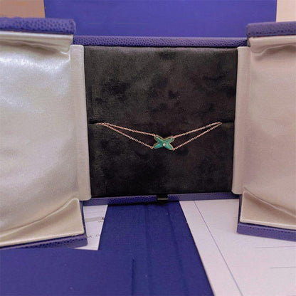 [Vicky]JEUX BRACELET MALACHITE PINK GOLD 1 DIAMOND