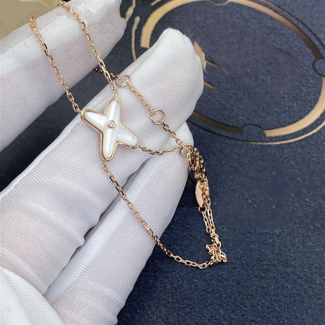 [Vicky]JEUX BRACELET WHITE MOP PINK GOLD 1 DIAMOND