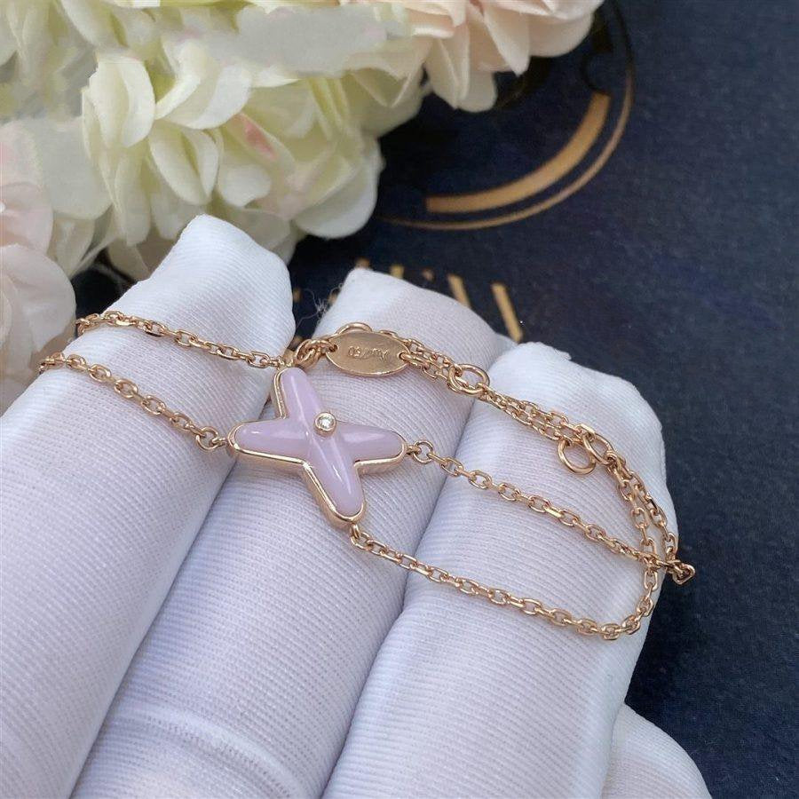 [Vicky]JEUX BRACELET PINK MOP PINK GOLD 1 DIAMOND