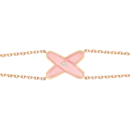 [Vicky]JEUX BRACELET PINK MOP PINK GOLD 1 DIAMOND