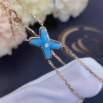 [Vicky]JEUX BRACELET TURQUOISE PINK GOLD 1 DIAMOND