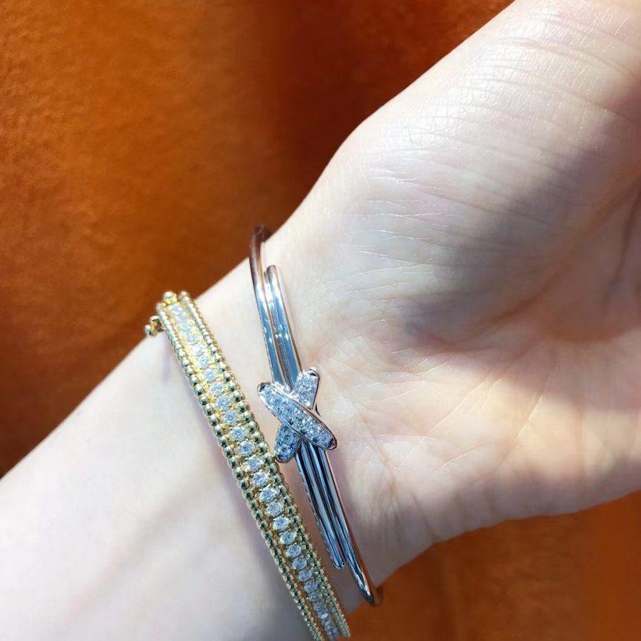 [Vicky]JEUX DE BRACELET SILVER DIAMONDS