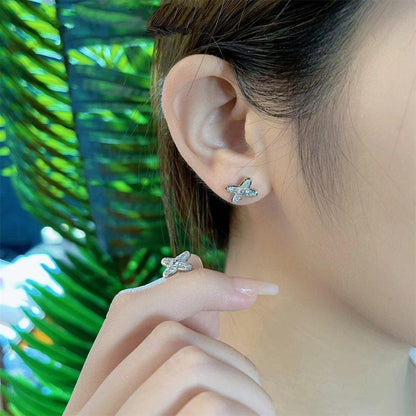 [Vicky]JEUX DE SILVER DIAMOND EARRINGS