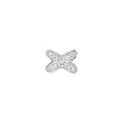 [Vicky]JEUX DE SILVER DIAMOND EARRINGS