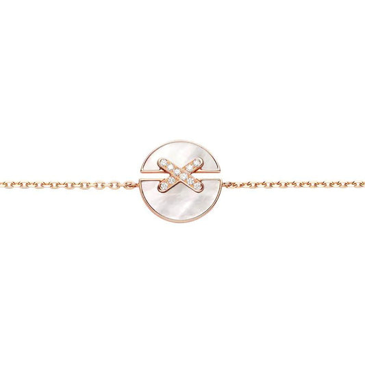 [Vicky]JEUX DE BRACELET MOP PINK GOLD DIAMONDS
