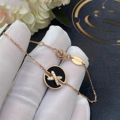 [Vicky]JEUX DE BRACELET ONYX PINK GOLD DIAMOND