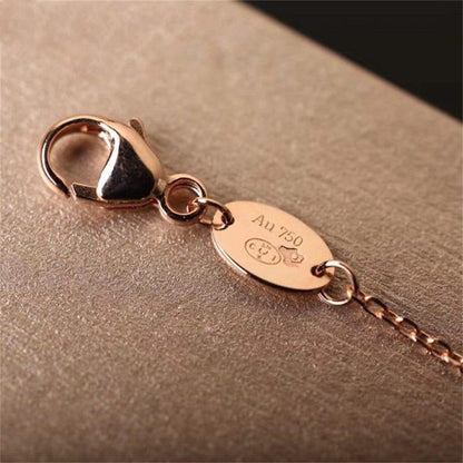 [Vicky]Hollow Design Four-Leaf Clover Flower Shape Bracelet