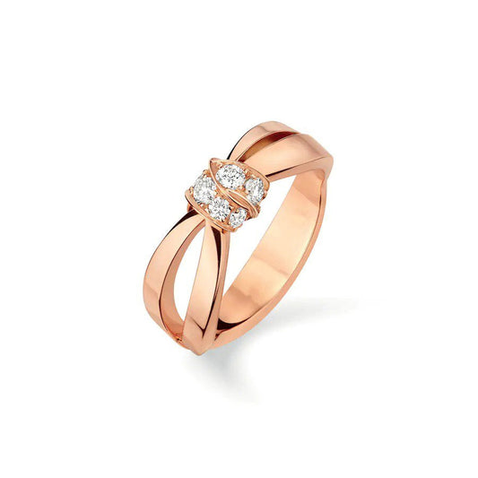 [Vicky]LIENS RING PINK GOLD DIAMOND
