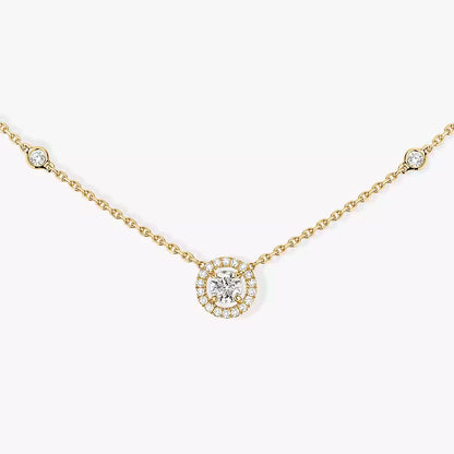 [Vicky]Diamond Necklace 0,20ct Brilliant Shape Joy