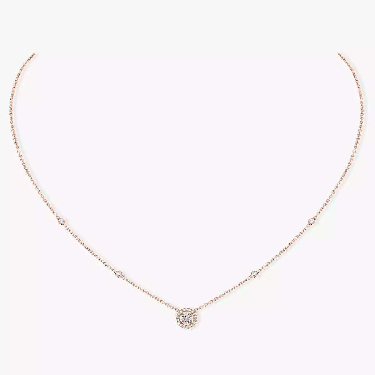 [Vicky]Diamond Necklace 0,20ct Brilliant Shape Joy