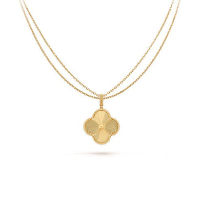 [Vicky]CLOVER 25MM PEDANT NECKLACE GOLD