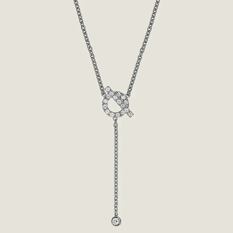 [Vicky]FINESSE SILVER DIAMOND NECKLACE