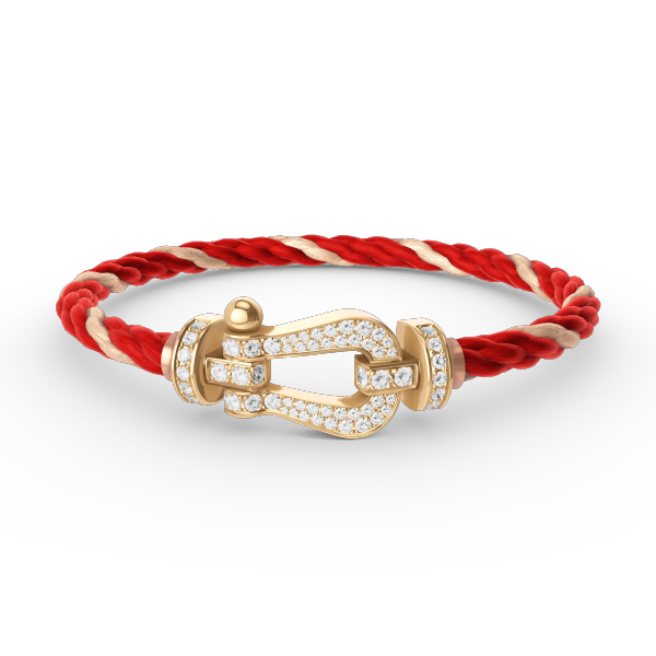 [Vicky]FORCE LARGE HORSESHOE FULL DIAMOND BRACELET GOLD