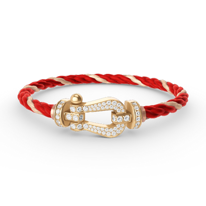 [Vicky]FORCE LARGE HORSESHOE FULL DIAMOND BRACELET GOLD