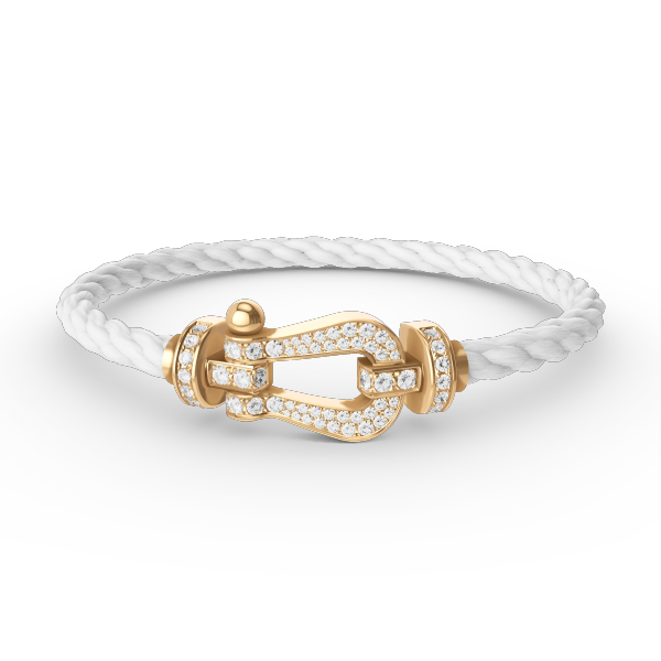 [Vicky]FORCE LARGE HORSESHOE FULL DIAMOND BRACELET GOLD