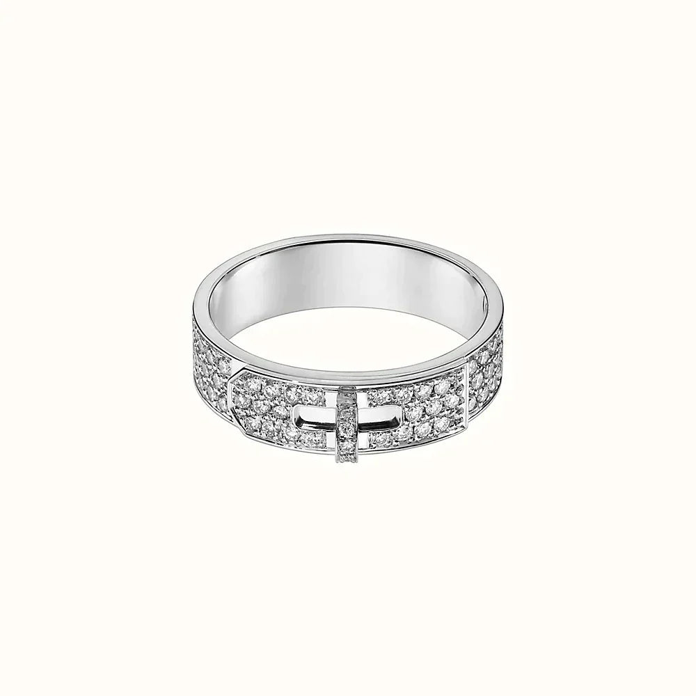 [Vicky]KELLY SILVER DIAMOND RING