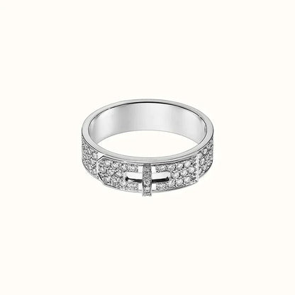 [Vicky]KELLY SILVER DIAMOND RING
