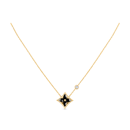 [Vicky]STAR BLACK MOP NECKLACE