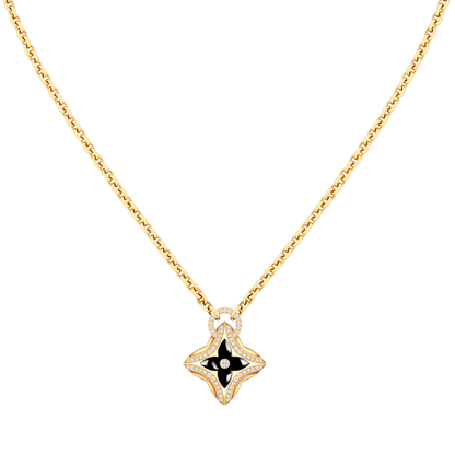[Vicky]STAR PEDANT PINK GOLD DIAMOND NECKLACE