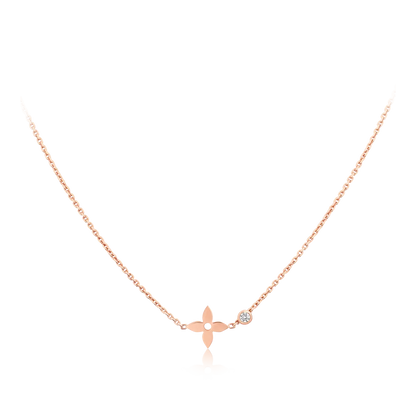 [Vicky]BLOSSOM PENDANT PINK GOLD AND DIAMOND