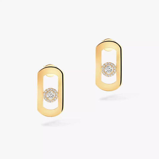 [Vicky]So Move Diamond Earrings in Yellow Gold