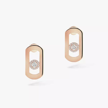 [Vicky]So Move Diamond Earrings in Yellow Gold