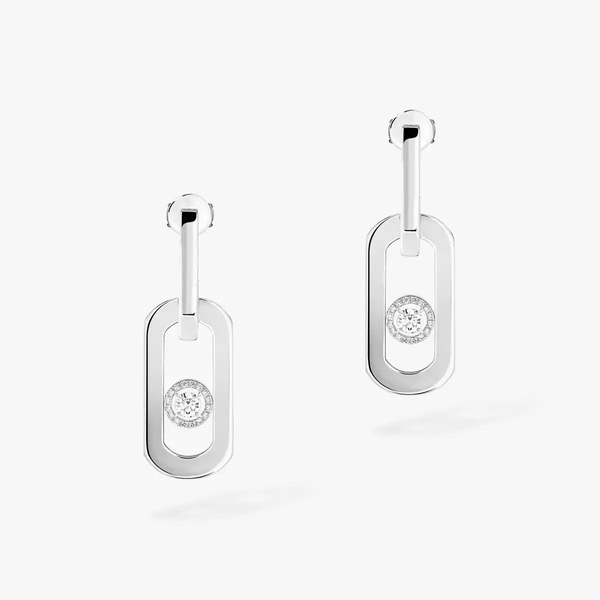 [Vicky]So Move XL Diamond Pendant Earrings