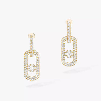 [Vicky]So Move XL Pave_-Set Diamond Pendant Earrings