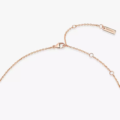 [Vicky]Lucky Eye Diamond Necklace in Rose Gold and Turquoise