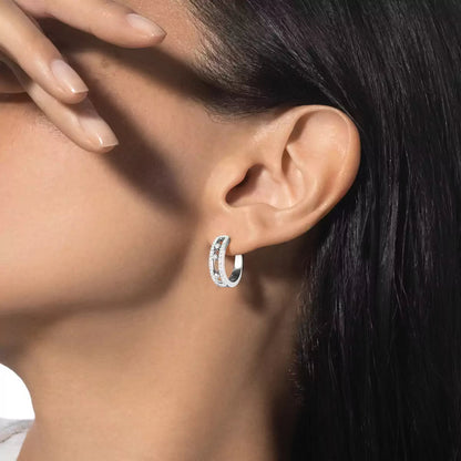 [Vicky]Diamond Pave_ Hoop Earrings Move