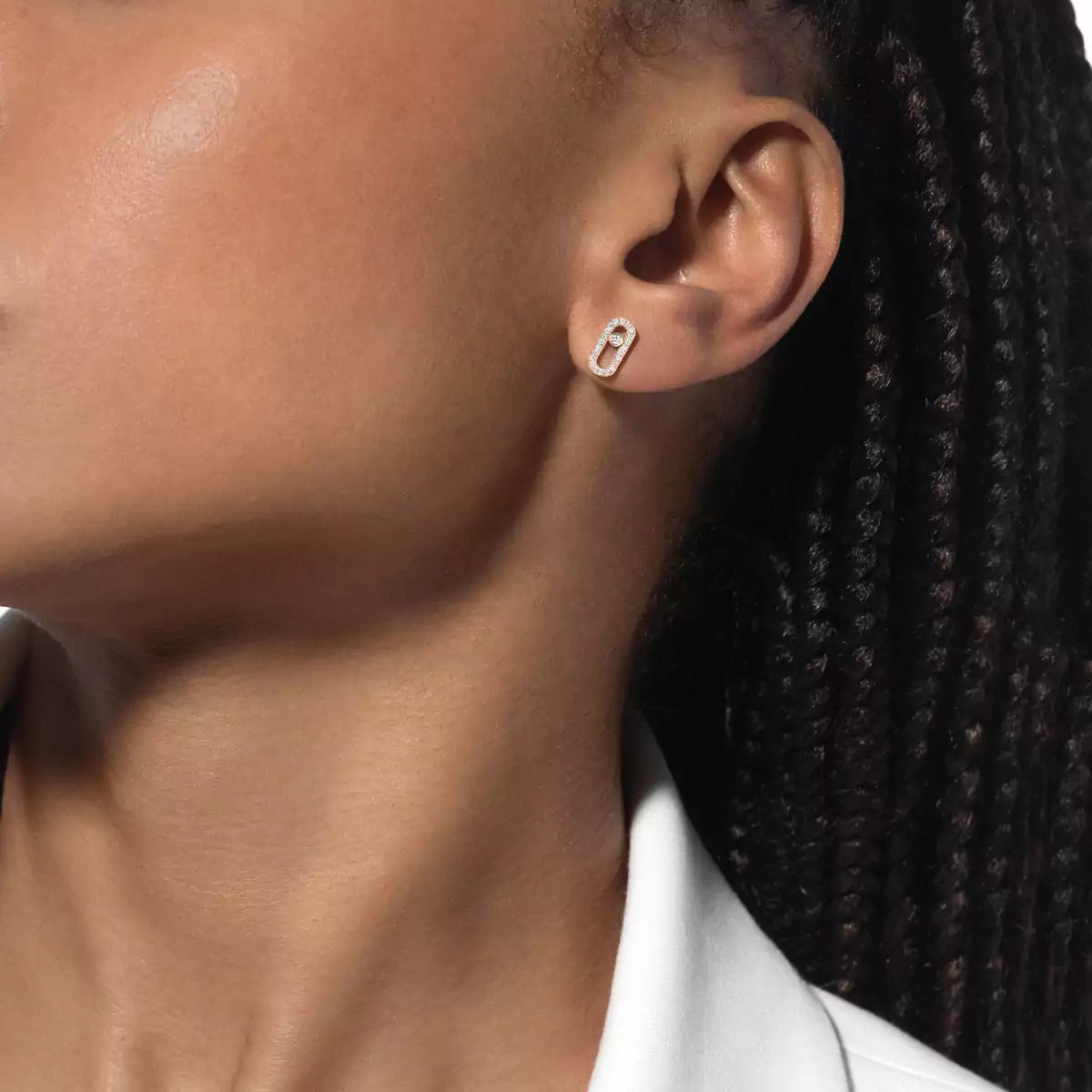 [Vicky]Move Uno Diamond Earrings