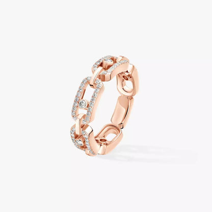 [Vicky]Move Link Pave_-Set Diamond Ring in Gold