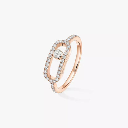 [Vicky]Move Uno Diamond Ring in Gold