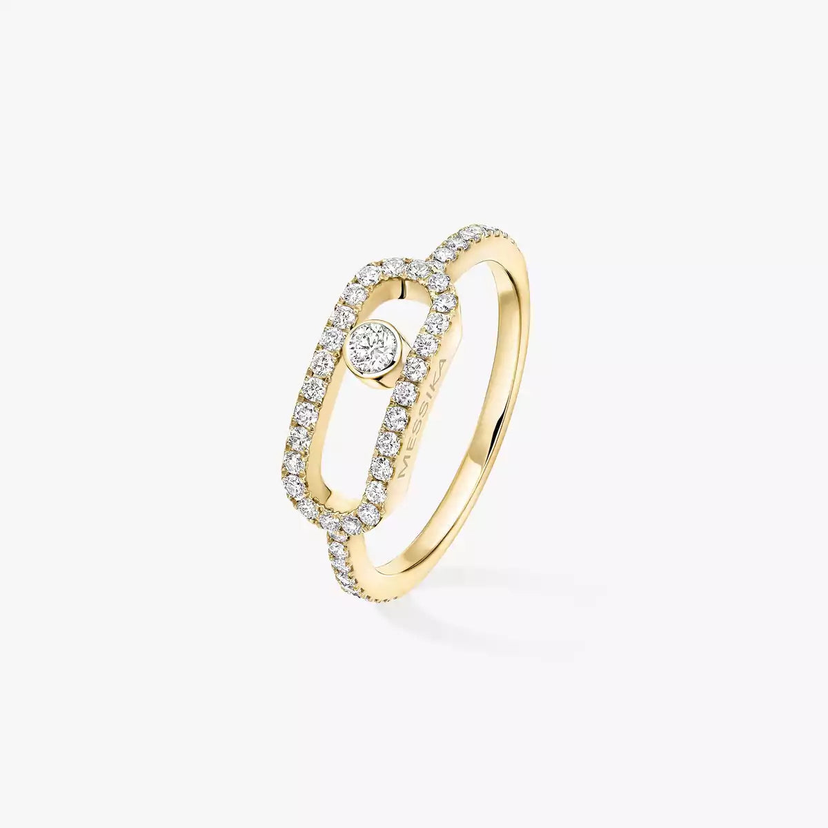 [Vicky]Move Uno Diamond Ring in Gold
