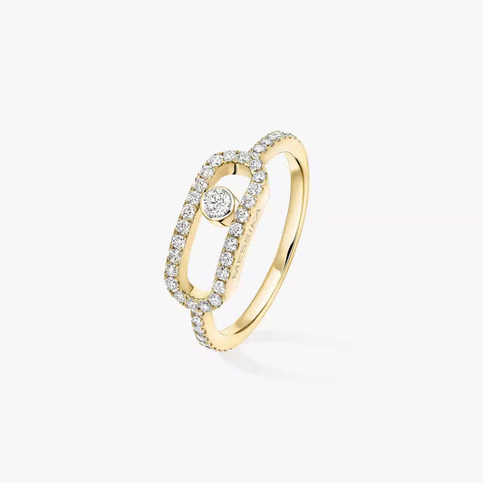 [Vicky]Move Uno Diamond Ring in Gold