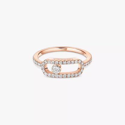 [Vicky]Move Uno Diamond Ring in Gold