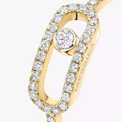 [Vicky]Move Uno Diamond Ring in Gold