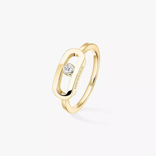 [Vicky]Move Uno Diamond Ring in Gold
