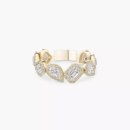 [Vicky] Diamond Wedding Ring My Twin