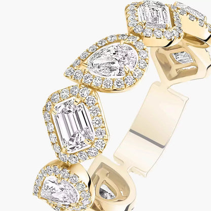 [Vicky] Diamond Wedding Ring My Twin